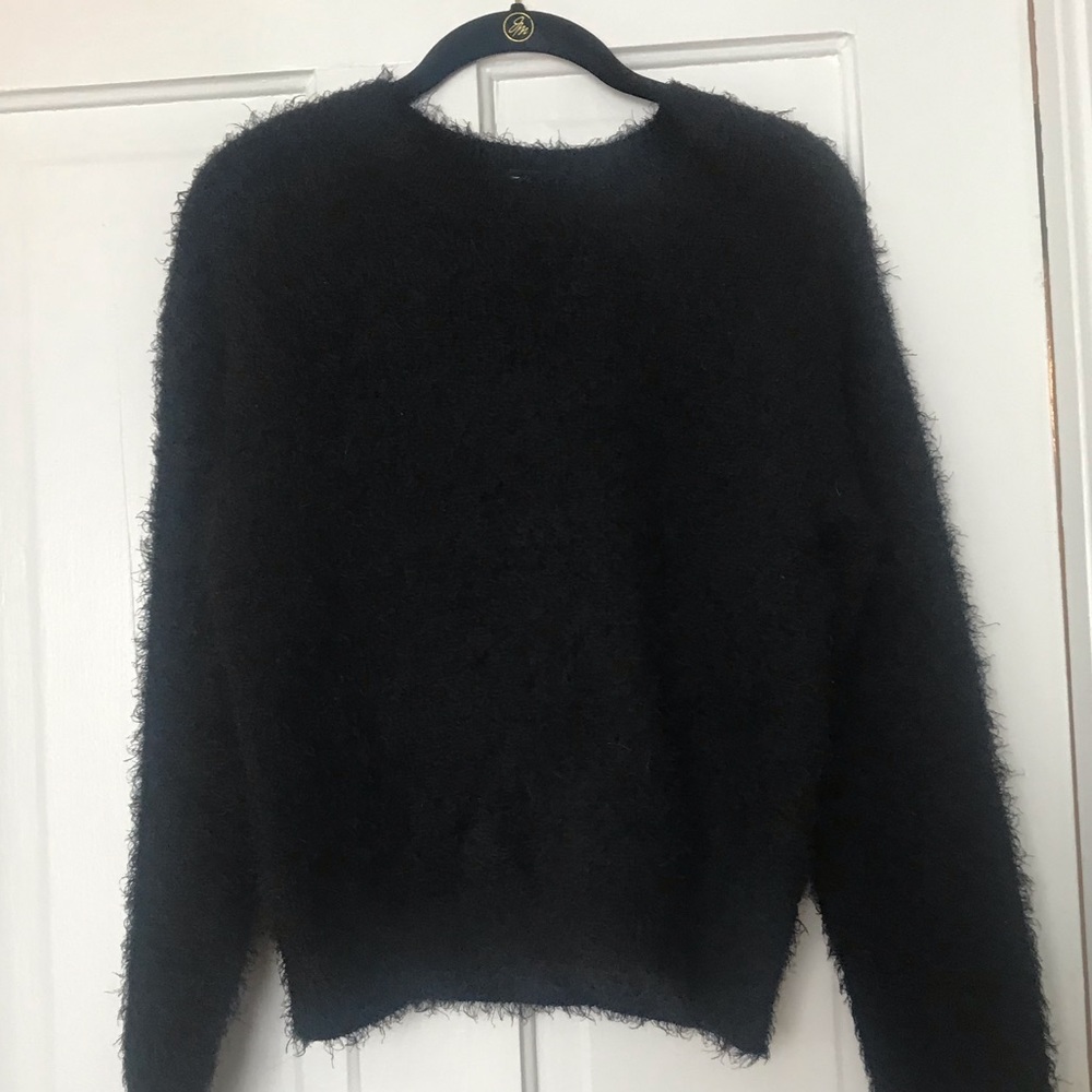 Fuzzy Black Sweater